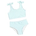 thumbnail image 4 of Shadoumai Girls Tankini Swimsuits 8-10 Cut Out Girls' Swimwear Bikini Adjustable Straps Tankini for Girls Two Pieces Teen Bathing Suit Contrast Trim Modest Swimwear with Cover Up, 4 of 6