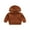 Dark Orange, variant on Bagilaanoe Toddler Baby Boy Girl Jacket Long Sleeve Zipper Hooded Sweatshirt with Pockets 12M 18M 24M 3T 4T 5T Kids Casual Outwear