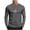 Dark Gray, variant on Mens Long Sleeve Shirts Casual Heartbeat Print T-Shirt Regular Fit Casual Pullover Tees Fall Fashion Workout Athletic Tops Dark Gray L