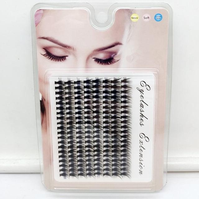 Pestañas postizas naturales, pestañas de visón individuales, extensiones de pestañas gruesas, herramientas de maquillaje, nuevo, 60 paquetes, 160 paquetes, 40D hola suerte unisex