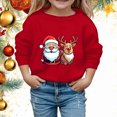 thumbnail image 2 of Boys and Girl Christmas Snowflake Hoodie Winter Warm Xmas Print Pullover Sweatshirts, 2 of 4