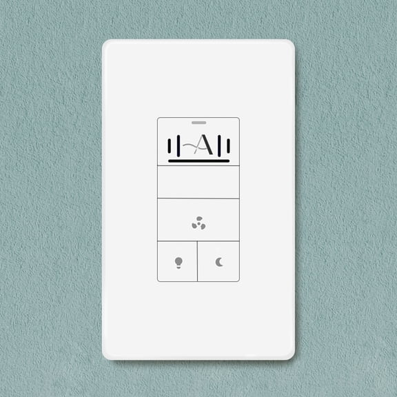Akicon Humidity Sensor Light Switch with Night Light Radar Sensor Plate,Timer Switch for Bathroom Exhaust Fan, UL Listed, White