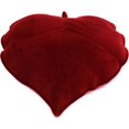 thumbnail image 1 of Decoración de almohada de sofá para el hogar con hojas 3D (rojo oscuro), 1 of 5