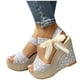 thumbnail image 3 of Moda mujer sólido verano señoras vendaje sandalias talón pendiente Casual playa zapatos Wmkox8yii  sa803, 3 of 4
