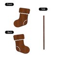 thumbnail image 5 of LED Christmas Wall Decor Light, 7Pcs Xmas Stocking Shape Lighted Wooden Wall Hanging For Holiday Season, 5 of 5