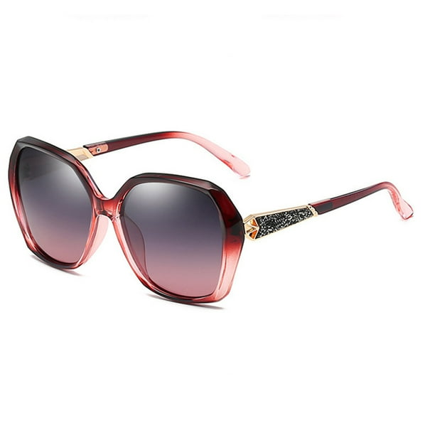 Gafas de sol polarizadas degradadas de alta gama, gafas de sol de moda, hechas de PC y metal