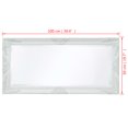 thumbnail image 4 of vidaXL Wall Mirror Baroque Style 100x50 cm White, 4 of 5