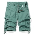 thumbnail image 4 of Eryao Mens Outdoor Hiking Shorts Lightweight Knee Length Cargo Shorts with Multi Pockets Breathable Casual Athletic Shorts,Mint Green,XL, 4 of 6