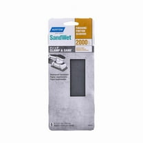 Norton SandWet 9 in. L X 3 in. W 2000 Grit Silicon Carbide Sanding Sheet 6 pk
