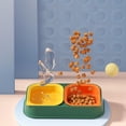 thumbnail image 4 of Pet Bowl Food and Water Feeder Non Slip, Detachable Colorful Removable with Stand, Feeding Dish for Dog Supplies Bedroom Living Room Garden Green, 4 of 9
