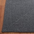 thumbnail image 5 of SAFAVIEH Braided Gino Distressed Machine Washable Reversible Area Rug, Black, 7' x 7' Square, 5 of 13