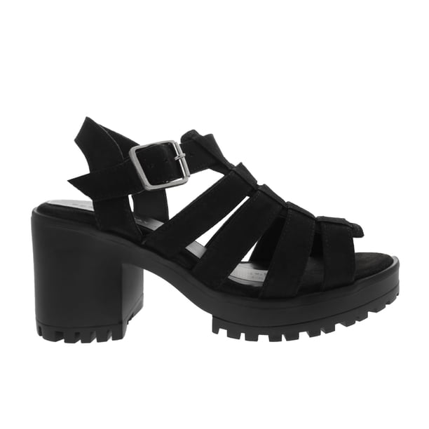 Sandalias Juana color negro con triple cinta 25.5 Dorothy Gaynor Sandalias Juana color negro con triple cinta 25.5