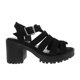 thumbnail image 1 of Sandalias Juana color negro con triple cinta 25.5 Dorothy Gaynor Sandalias Juana color negro con triple cinta 25.5, 1 of 6