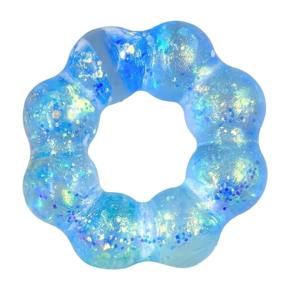 XIA0LE Wearable Bracelet Stress Balls Relieve Fidget s, Soft Donut Stress Relief Sensory For Adults, Squeeze Balls Stress s For Party Favors (Blue)