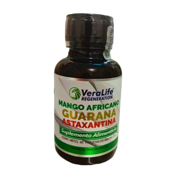 Suplemento Alimenticio Dietético Veralife Regeneration Mango Africano Guarana Astaxantina 0756058851384