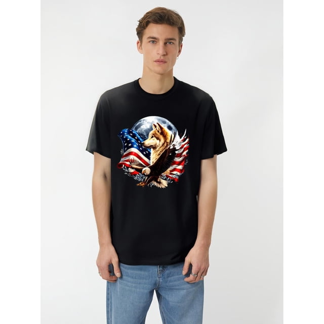 INDIGENOUS RED Palm Black Cotton T-shirt Men's 220g Tee For Adult, Men, Women, Teen, Teenager, Adolescent, Youth