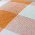 thumbnail image 2 of Pack of 2 Classic Retro Checkers Plaids Linen Soft Soild Decorative Square Throw Pillow Covers Home Decor Design Set Cushion Case for Fall Sofa Bedroom Car 18 x 18 Inch(Orange-White), 2 of 7