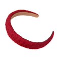 thumbnail image 2 of Diadema roja con aro ancho para el pelo para fiestas temáticas, regalos de cumpleaños, espectáculos de máscaras, 2 of 7