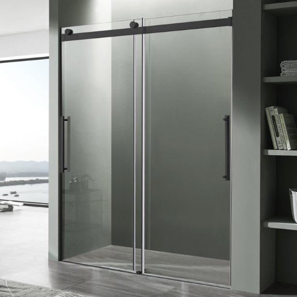 ANZZI Stellar 48 in. W x 76 in. H Frameless Sliding Shower Door in