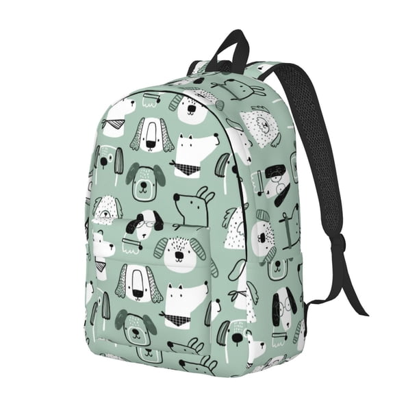 Easygdp Puppy Mochila de Lona Resistente para Laptop, Compatible con Laptops de 15 a 17 pulgadas, Ideal para Escuela, Trabajo y Viajes-Medium