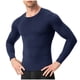 thumbnail image 2 of pstuiky camisas de manga larga para hombre, Camisa deportiva transpirable de manga larga y cuello redondo para hombre, color liso camisetas de hombre m, 2 of 4