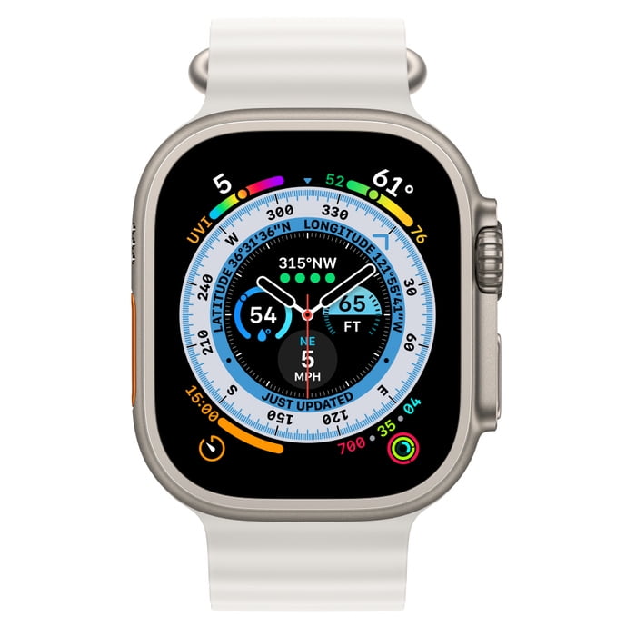 Restored Apple Watch Ultra 49MM Ocean Band (GPS + Cellular) One Size (Refurbished)