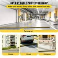 thumbnail image 2 of KFFKFF Set of 4 Single-Channel Rubber Cable Protection Ramps with a Robust 22046Lbs Weight Tolerance, Ideal for Driveway Hose and Cable Ramp Protection Cover, 2 of 9