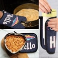 thumbnail image 5 of Yayeee Oven Mitts and Pot Holder Set of 4 Heat Resistant Kitchen Gloves Baking Hot Pad, Colorful UFO, 5 of 5