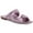 Pale Orchid, variant on Women's Marissa Knotted Flat Slide Sandals Natural Sparkle 7M