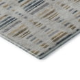 thumbnail image 3 of Addison Rugs Mayfield Premium Machine Washable Transitional Stripes Linen Round Rug, 8' X 8' Machine Washable Transitional Stripes Linen Oversized Sherpa Throw Blanket, 3 of 6
