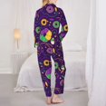 thumbnail image 5 of Bingfone Womens Pajama Sets Mardi Gras And Donuts Print,Long Sleeve Loungewear Pajamas Set-Medium, 5 of 9