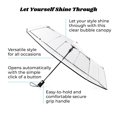 thumbnail image 2 of Ultra Clear Auto Open Compact Umbrella, 2 of 5