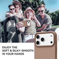 thumbnail image 4 of Smooth Liquid Silicone Case for iPhone 17 Pro Max 6.9", Shockproof Protective Phone Cover,Brown, 4 of 6
