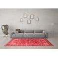 thumbnail image 3 of Ahgly Company Indoor Square Medallion Red Traditional Area Rugs, 8' Square, 3 of 4