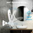 thumbnail image 6 of Adjustable Suction Cup LED Light Magnifying Bathroom Mirror Cosmetic Mirror LED Vanity Mirror 10X Makeup Mirror, 6 of 8