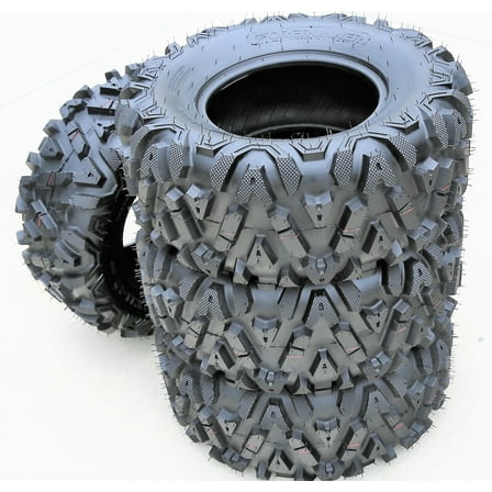 Set of 4 Forerunner Knight 25X10.00-12 25x10-12 25x10x12 50F 6 Ply m/t mud Atv/Utv Tires