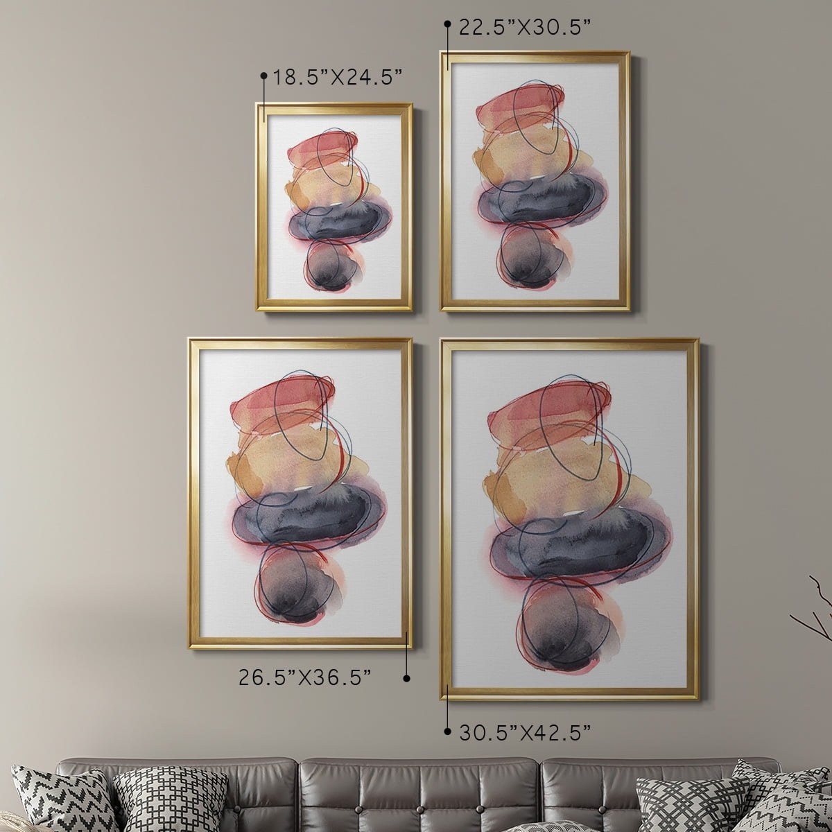 Balancing Act I Premium Framed Print, in Gold, Black, or Silver - Ready to Hang
