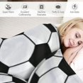 thumbnail image 3 of COMIO Soccer Blanket Super Soft Plush Throw Blanket Cozy Warm Bed Blankets Lightweight Flannel Blankets for Couch, Bed, Sofa, 3 of 6