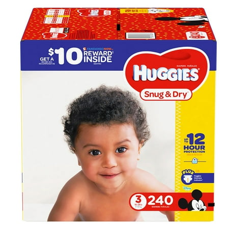 Huggies Snug & Dry Diapers - Bulk Qty, Free Shipping - Comfortable, Soft, No leaking & Good nite Diapers