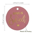 thumbnail image 6 of Inkdotpot Real Gold Foil Love Is Sweet Wedding Tag Favor Hang Paper Tag 100 Piece, 6 of 7