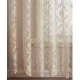 thumbnail image 2 of WARM HOME DESIGNS Luxury 96 Inches Long Linen Lace Curtains with Valance and Tassels for Living Room, Dining Room or Bedroom. MC Linen 96, 2 of 3