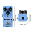 thumbnail image 2 of Hacedor de efectos KOKKO FCH2 CHORUS Pedal de efecto de guitarra eléctrica Efector de guitarra portátil Mini pedal de efecto de guitarra eléctrica individual Efecto analógico con velocidad/profundidad, 2 of 7