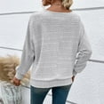 thumbnail image 3 of yunLCZ Womens Long Sleeve Shirts Women's Sweaters Off The Shoulder 2024 Fall Batwing Casual Loose Fashion Sweater Pullovers Womens Long Sleeve Shirts, 3 of 4