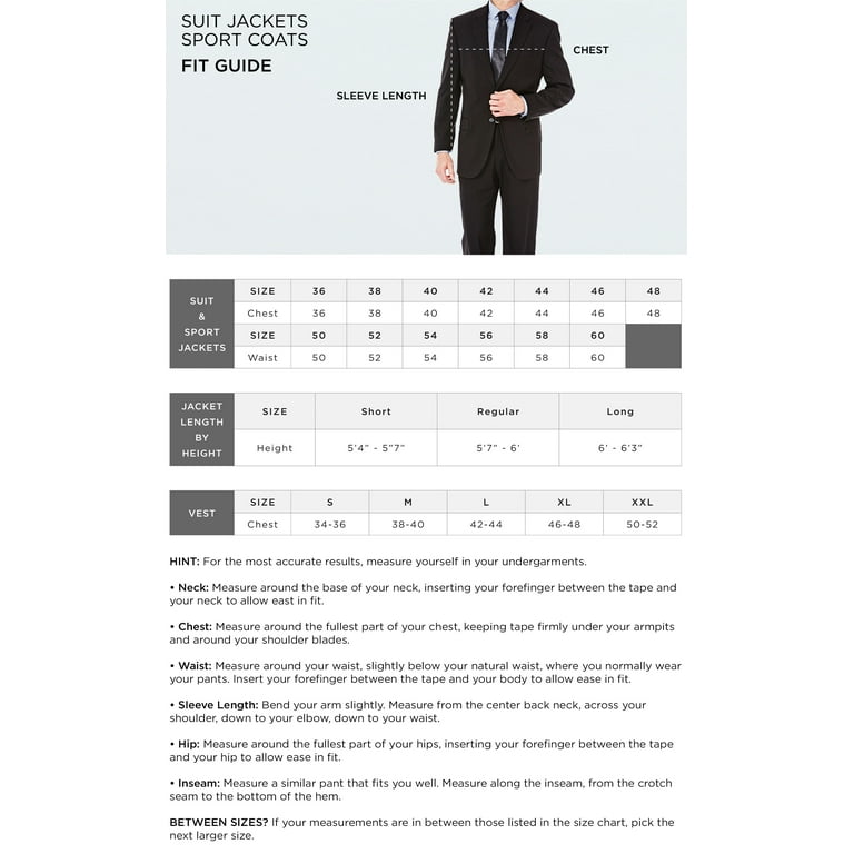 Mens Suit Suit Shirt Size Guide How To Men's Suit Jacket