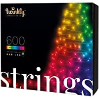 

Strings – App-Controlled LED Christmas Lights with 600 RGB (16 Million Colors) LEDs. 157.5 feet. Green Wire. Indoor and Outdoor Smart Lighting Decoration(Multicolor)