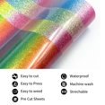 thumbnail image 3 of PVCS Glitter Powder Wave Heat Transfer Film Heat Transfer Vinyl Clothing DIY Printing, 3 of 8