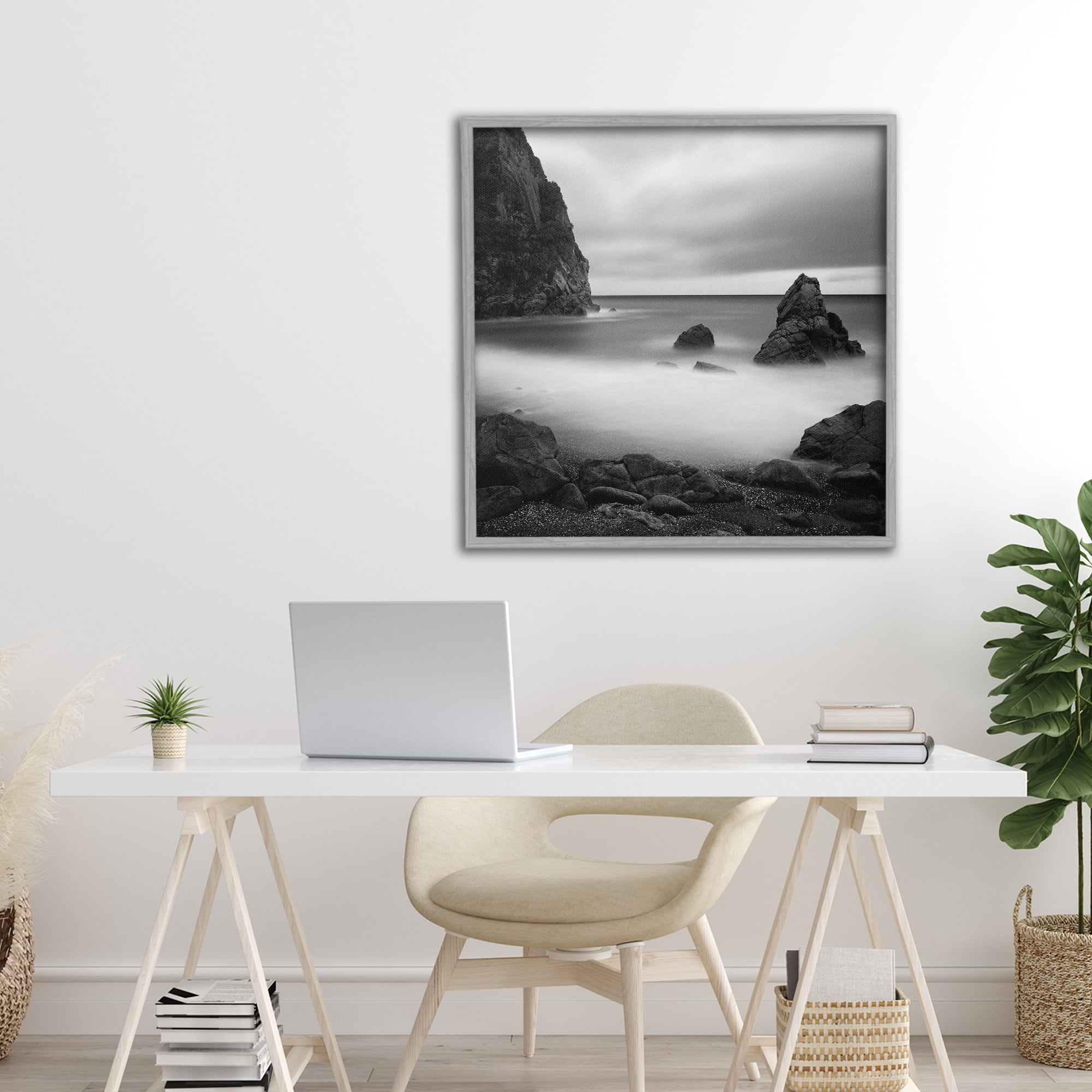 Stupell Industries Clear To The Horizon Gray Framed Giclee Art, design by Chip Forelli