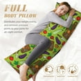 thumbnail image 4 of Body Pillow Cover - Soft Body Pillow Pillowcase, carrot eggplant Breathable Long Body Pillow Case Cover with Invisible Zipper 20x60in, 4 of 5