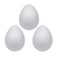 thumbnail image 1 of Huevos de espuma Crafjie, 15 cm, 3 unidades, de poliestireno blanco, para manualidades, 1 of 7