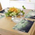 thumbnail image 4 of Ambesonne Fantasy Place Mats Set of 4, Underwater World Art, Standard Size, Green, 4 of 6